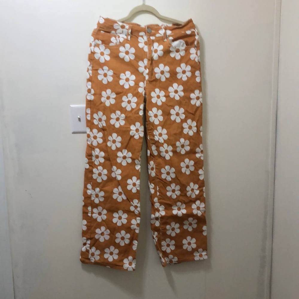 Rue21 Kids Tangerine Floral Trousers